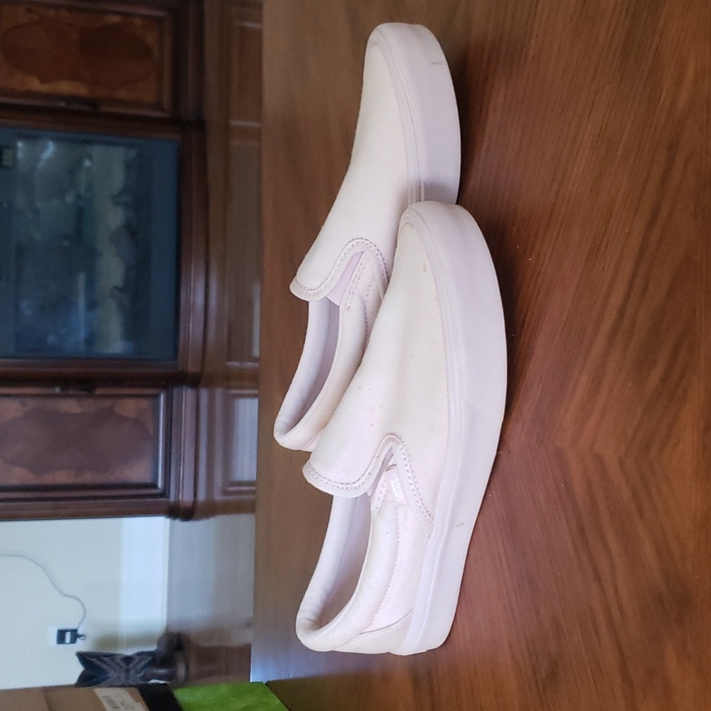Vans pink ultra cush shoes slip on 7.5 women's